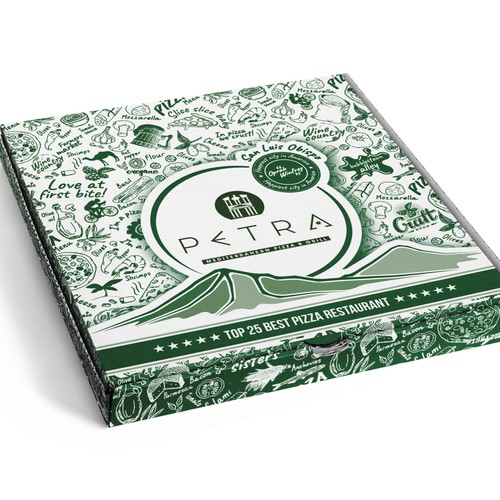 Pizza Box Design for award winning restaurant USA TODAY 'TOP 25 IN USA' Design by Filip Korić