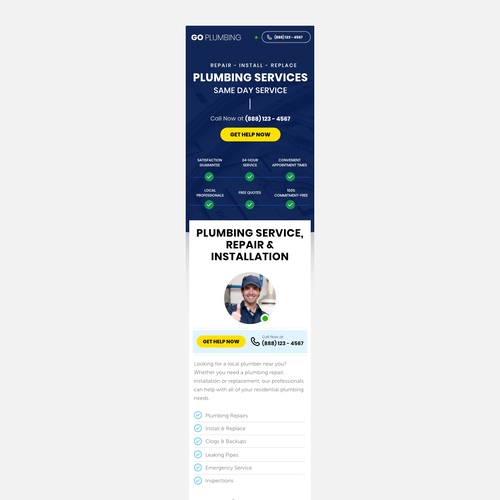 Design a Streamlined Landing Page For Home Services Lead Generation Design réalisé par APRI.WD