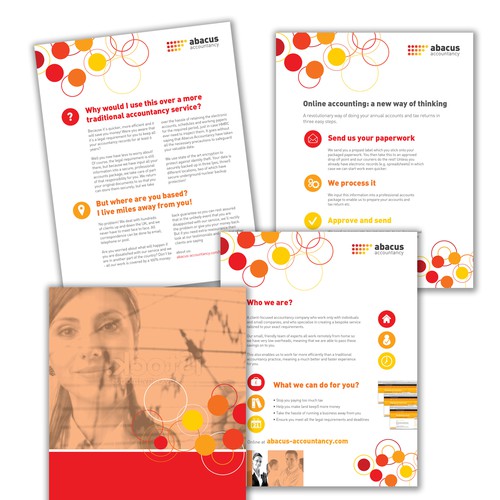 Design an amazing e-brochure for a not-so-typical accountancy firm! Design by bmp design