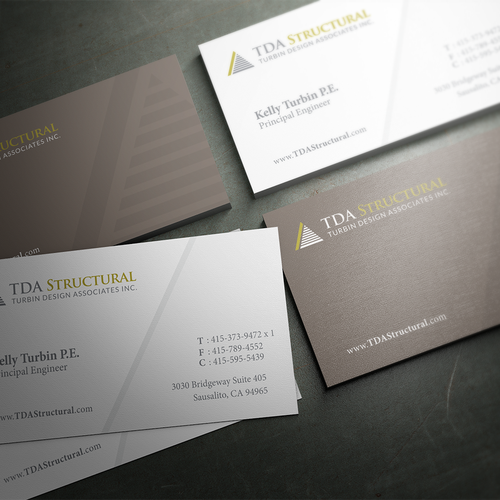 Modern Professional Business Card for a Structural Engineering Company Design by HYPdesign
