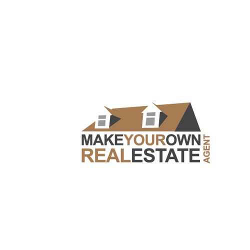 logo for Make Your Own Real Estate Agent Design por firdol