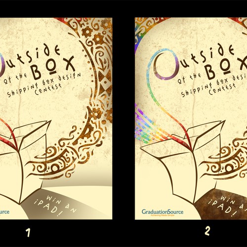 Help us create the Outside of The Box Design Contest for art students for GraduationSource.com  Design by uno_1