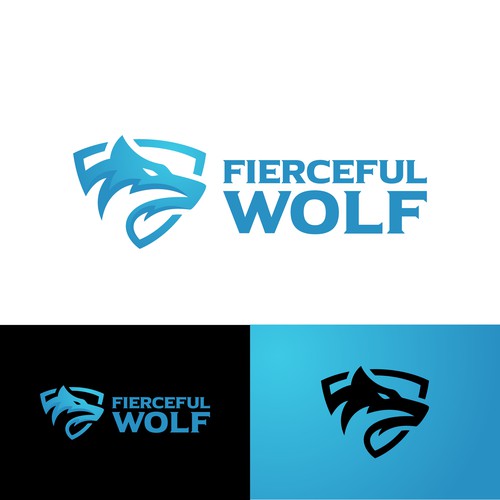 I want a creative and unique Wolf logo for a gaming YouTube channel Réalisé par chico'