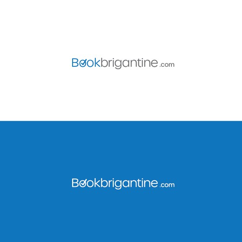 BookBrigantine.com Simple Vacation Rental Logo Design by felnord