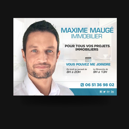 Cartelería propuesta en el concurso por Y&B