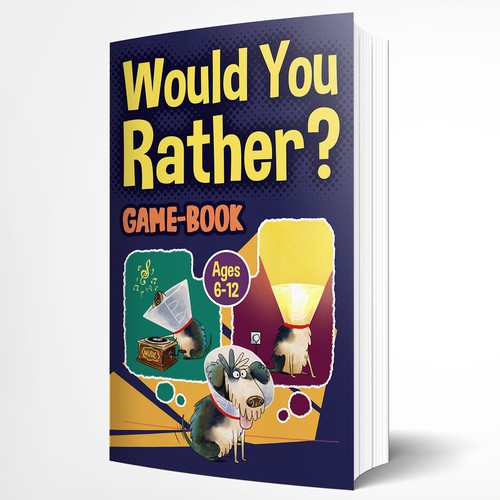 Fun design for kids Would You Rather Game book Design por AstroSheep Art