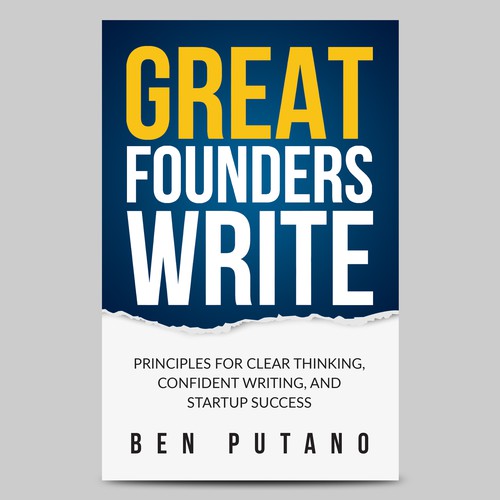 Design the cover of a writing book for entrepreneurs Design by HAREYRA