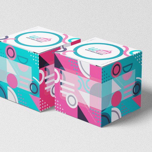 The Best Looking Cake Box Ever Design by Sophia333