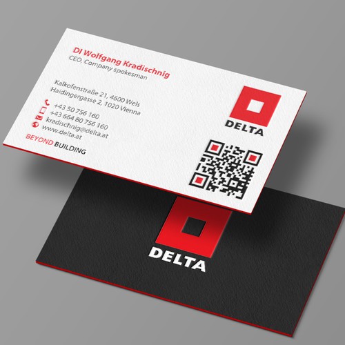 DELTA Business Card Relaunch Design by chandrayaan.creative