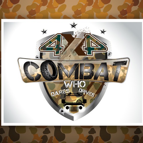 logo for 4x4 COMBAT Design by florin J.