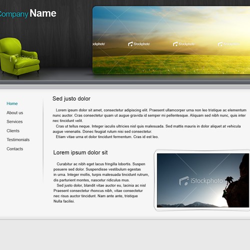 1-3 Page Website Template Design von kpp0209