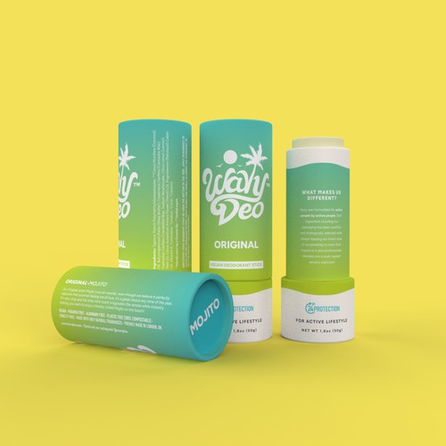 Design creative product packaging for an up and coming deodorant brand! Design by baugaus