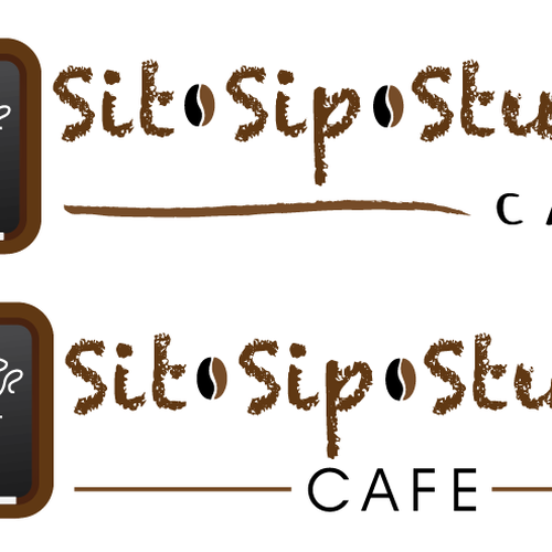 SIT SIP STUDY CAFE! NEW LOGO NEEDED ASAP! Design by binaryrows