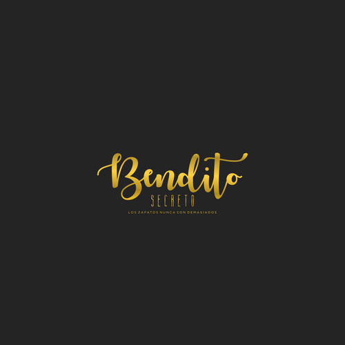 Crea un logo para tienda online de zapatos bendito secreto