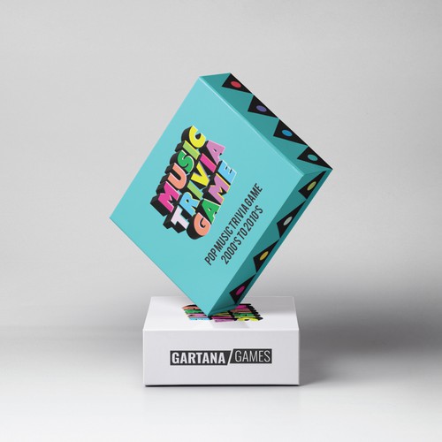 Create a packaging design for a music trivia game Design by TikaDesign