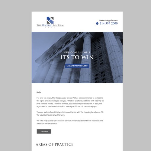 Designs | Law Firm Newsletter Template | Email contest