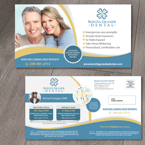 Create a captivating EDDM mailer for a dental office! | Postcard, flyer ...