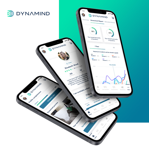 Mobile App Screens design for AI based Technology start up Design by Ivan Pina
