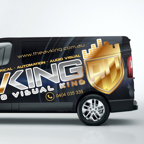 Audio visual / Electrical company - Van needs some COLOUR! Design por EvoDesign