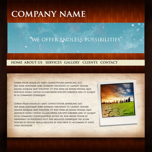 1-3 Page Website Template Design von kr8tivkoala