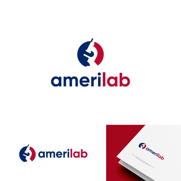 Design by achi_13 titled "Amerilab Logo Design "