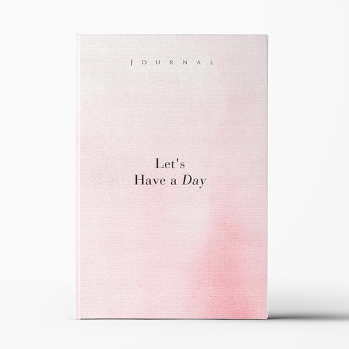 Minimalistic pinterest vibe for a self help journal cover Design by Trivuj