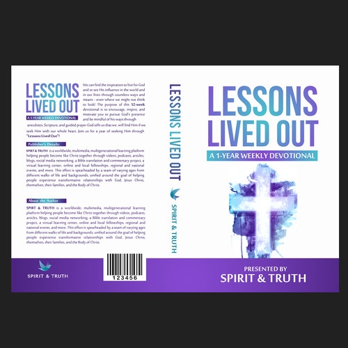 We need a captivating cover for our 1-year Devotional! Design by Nat Pearl Designs