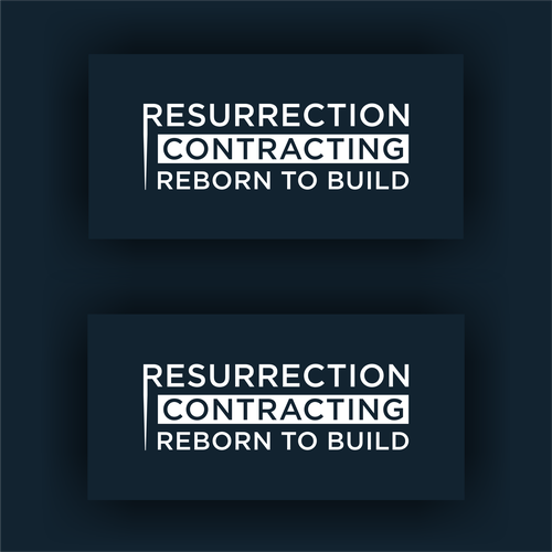 "Reborn To Build" construction company logo. Design by SADORO™