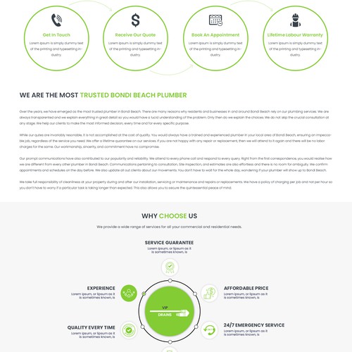 Gewinner des Wettbewerbs "Plumbing Business Creating A Brand New Website & Business" in der Kategorie Webseiten-Design