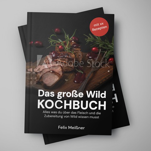 wild meat cookbook cover Design réalisé par Adela.N