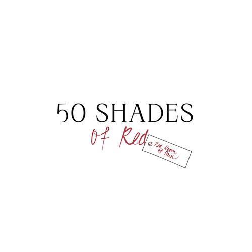 Logo for "50 Shades of Red" themed party Design by heavenly.des