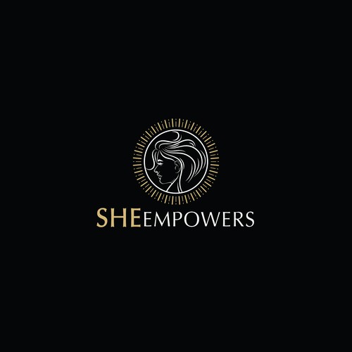 SHEempowers - luxurious design of a woman preferrably in some kind of a circle to appeal to women professionals Design by Gautam Dihora