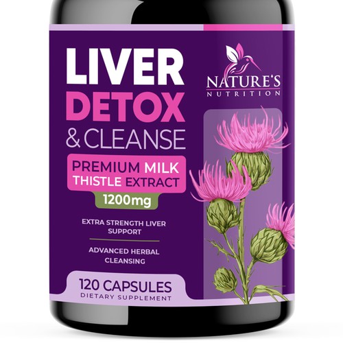 Natural Liver Detox & Cleanse Design Needed for Nature's Nutrition Ontwerp door Unik ART