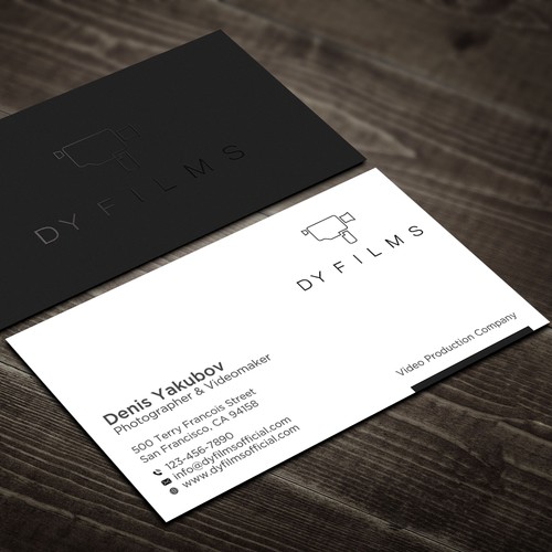 Business card for video production company Design by Rskylight