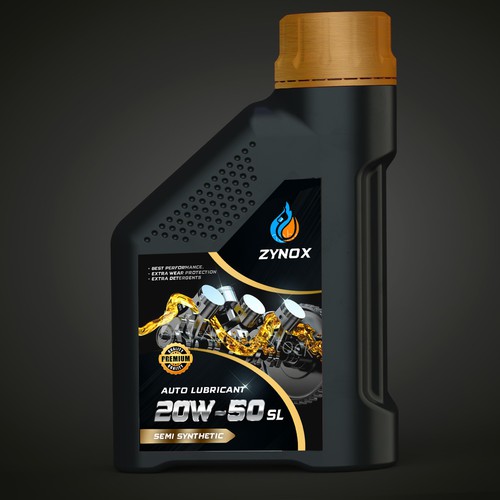 auto lubricant label design | strong , modern and powerful Design by Joe Ladislaus