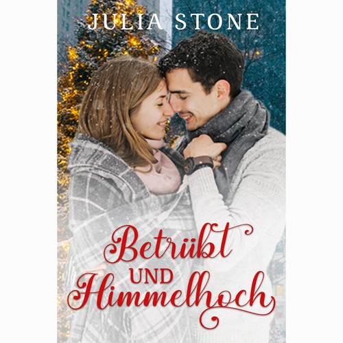 E-book cover for romantic Christmas novel Design by Baby Steps Design