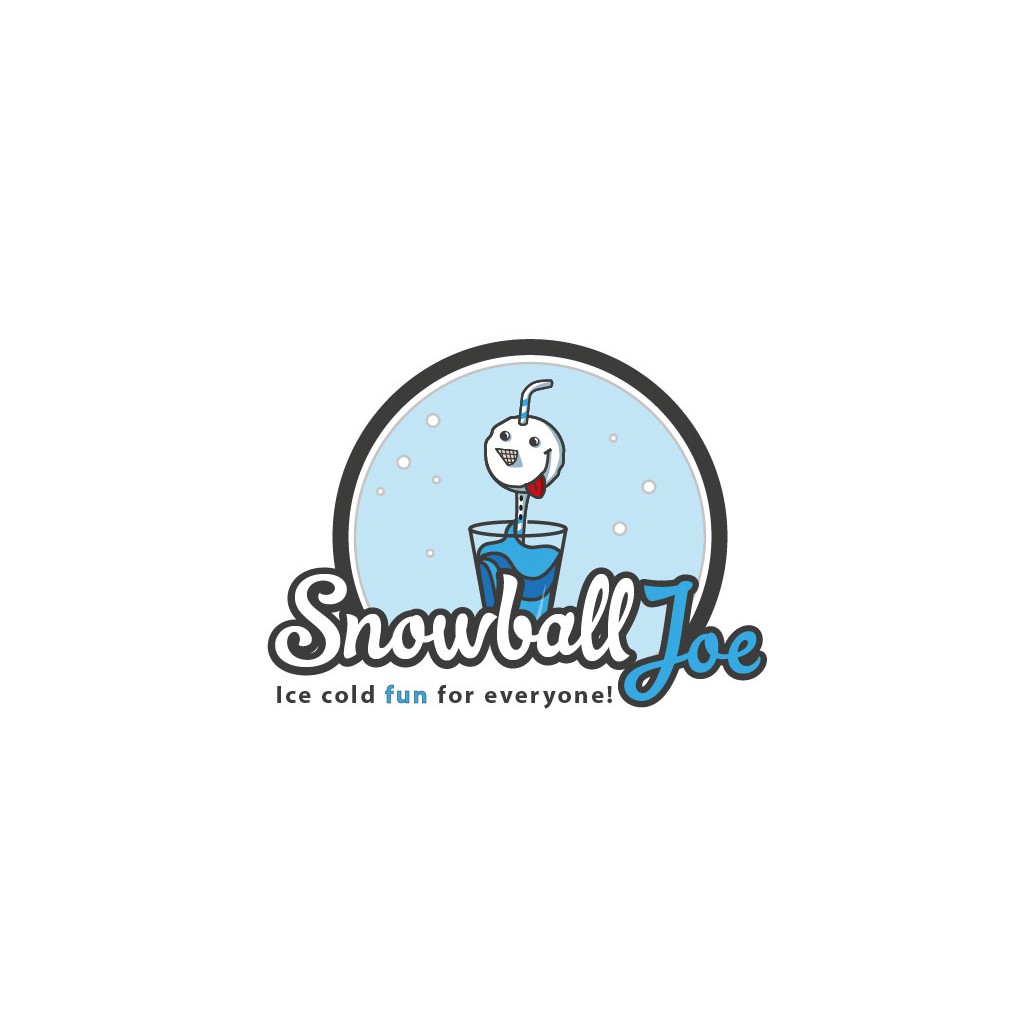 Snowman logo with the title 'Milk Shake Mascot'