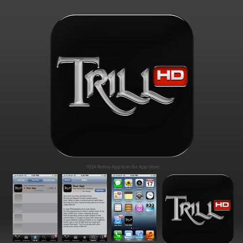App Icon Design for TrillHD iOS App Design by Ferry888