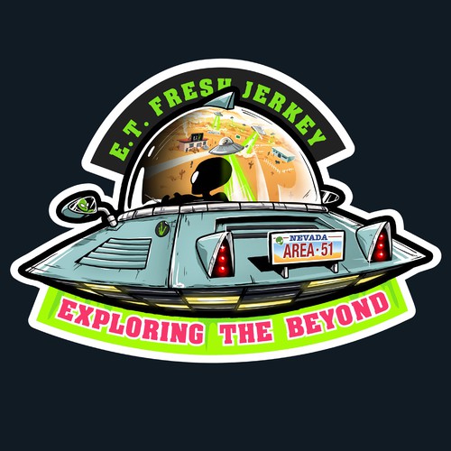 UFO Sticker contest! Design by herizkob