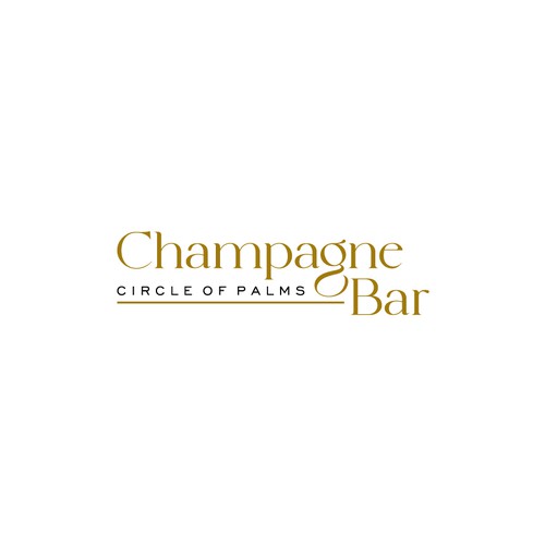 Luxury and modern Champagne Bar logo-ontwerp door Gustyjoe