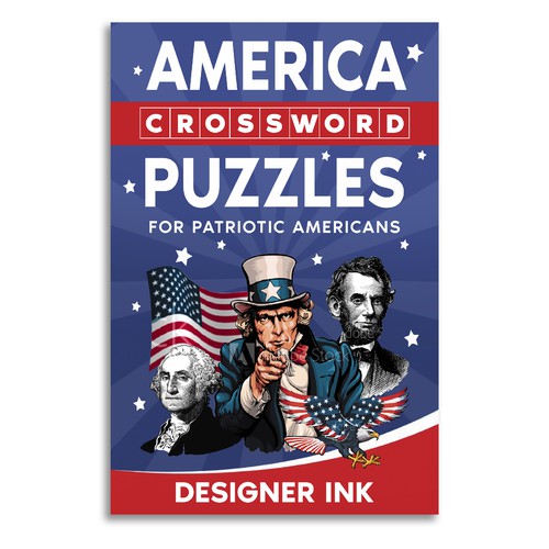 America Crossword Puzzles. Patriotic, Americana, Simple, Basic Design by Anastasia Brenych