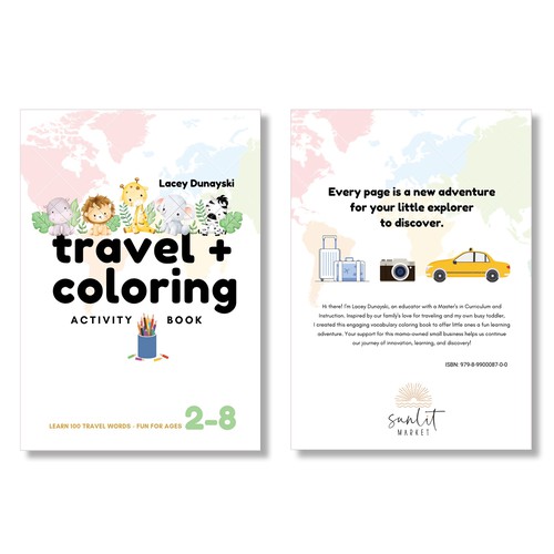 Design title and subtitle for coloring book Design by AvaRosa