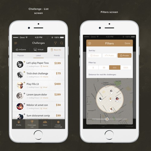 Challenge App Design by Ennomany