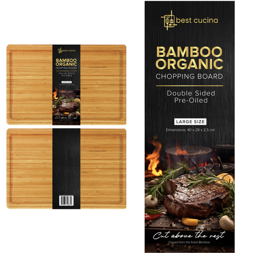 Bamboo Chopping Board Colour Card (2 Bamboo Chopping Board Models) Design by fenina