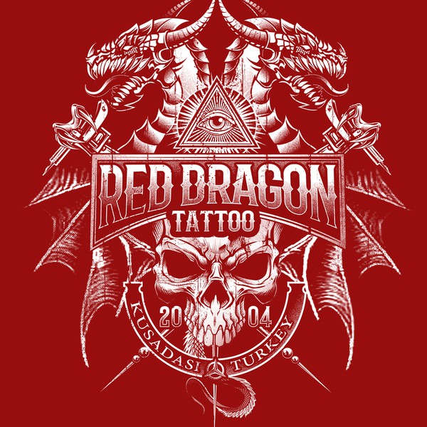 Design by AVDSGN01 titled "RED DRAGON TATTOO"