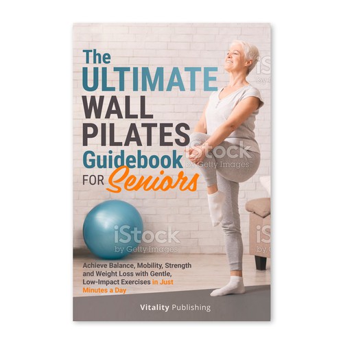 Wall Pilates for Seniors Book Cover Design by ag16