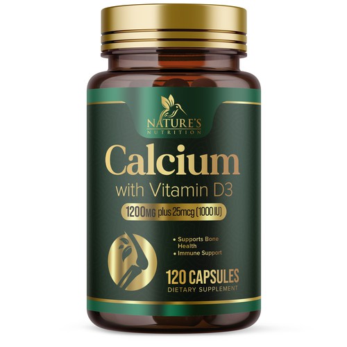 Calcium Plus Vitamin D3 Design Needed for Nature's Nutrition Design by UnderTheSea™