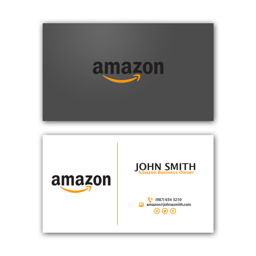 Business Card Design For Amazon Business Owner Business Card Contest 99designs