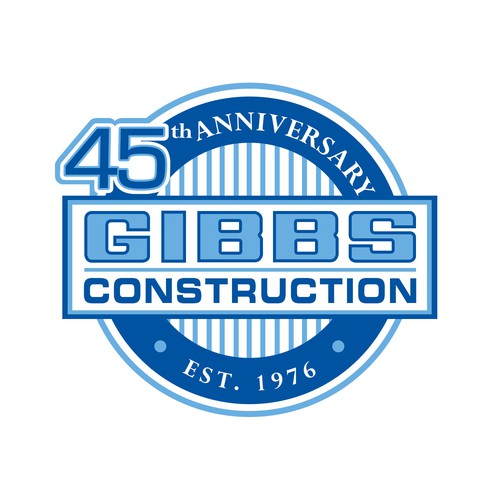 Modern & Creative Logo for our Construction Company 45th Anniversary Design by Grapìkal