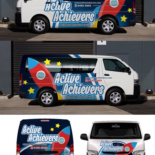 Childcare Centre Bus needs a Fun, Futuristic, & Cool new design! Design by Kiky Rizki